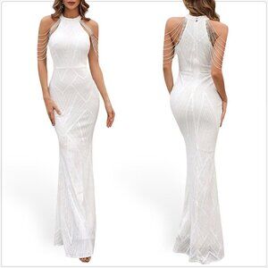 Elegant White Maxi Dress